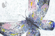 Brievenbuskunst vlinder